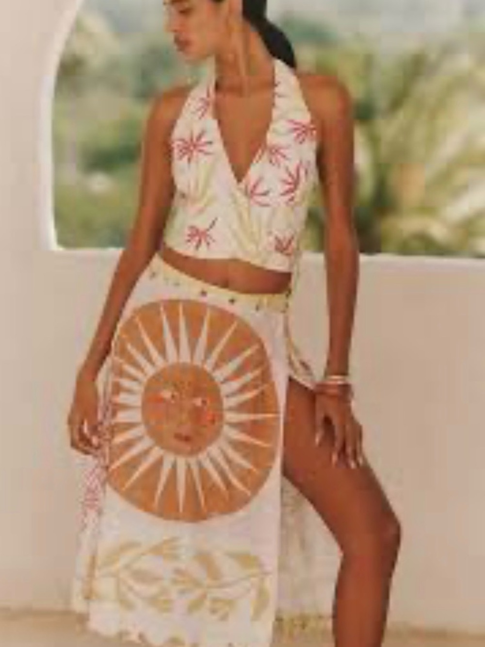 Celandine Boho Sun Print Two-Piece Set